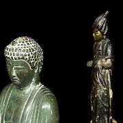 Dos esculturas budistas, Asia, S.XX