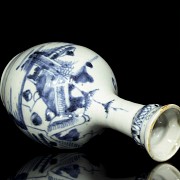 Blue and white ceramic vase, Qing dynasty - 2