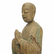 Carved wooden Buddha, 20th century - 6