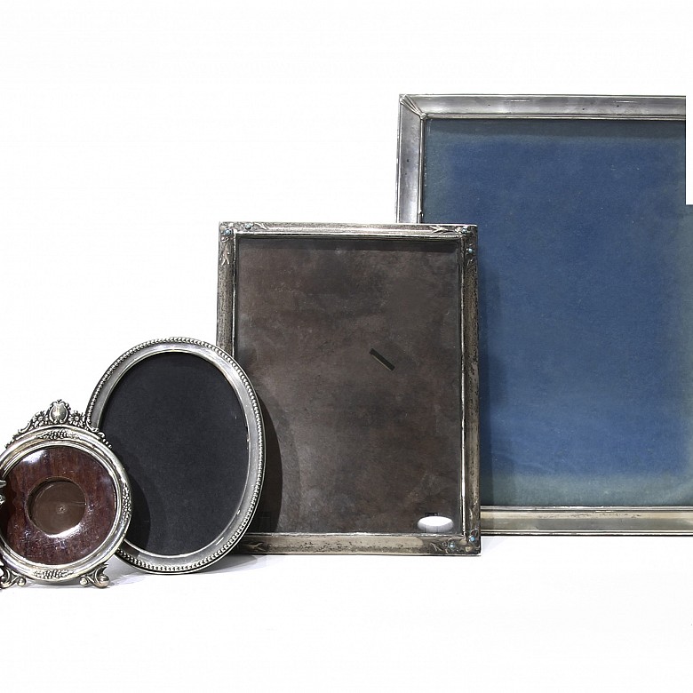 Lot of silver frames, 20th century