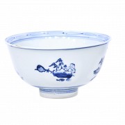 Blue and white bowl, China. 19th-20th century - 1
