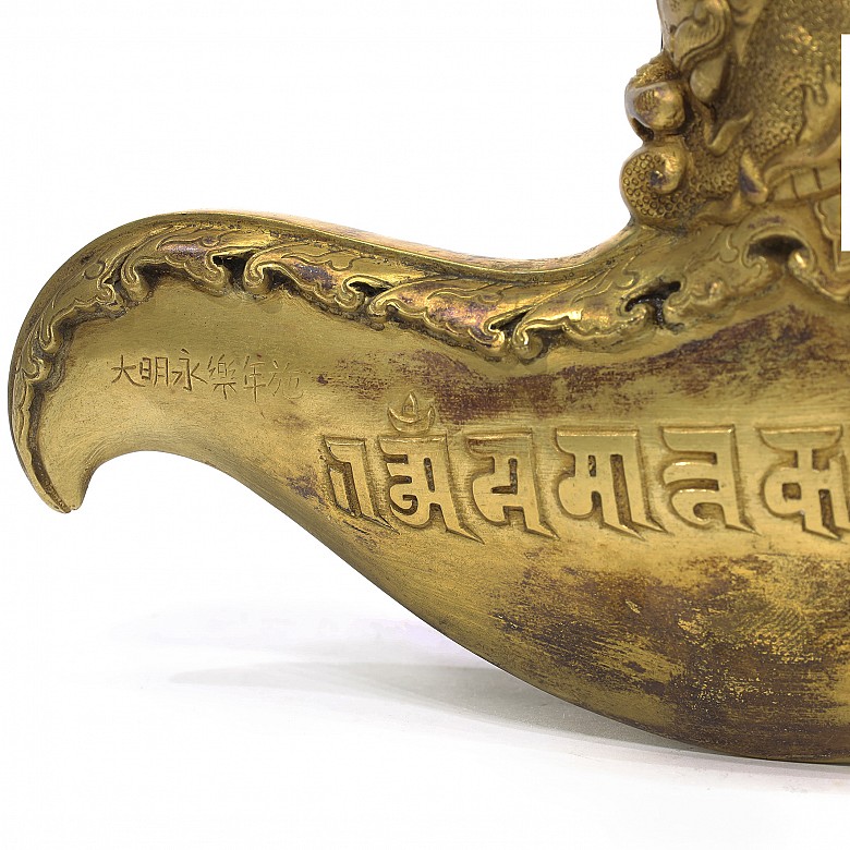 Tibetan gilded bronze, 20th century - 3