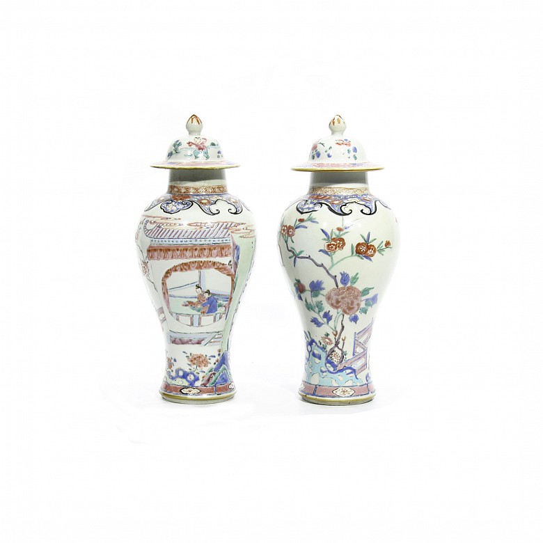 A pair of vases, Compagnie des Indes, 18th century