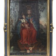Escuela española, s.XVIII “Virgen de la Valvanera”
