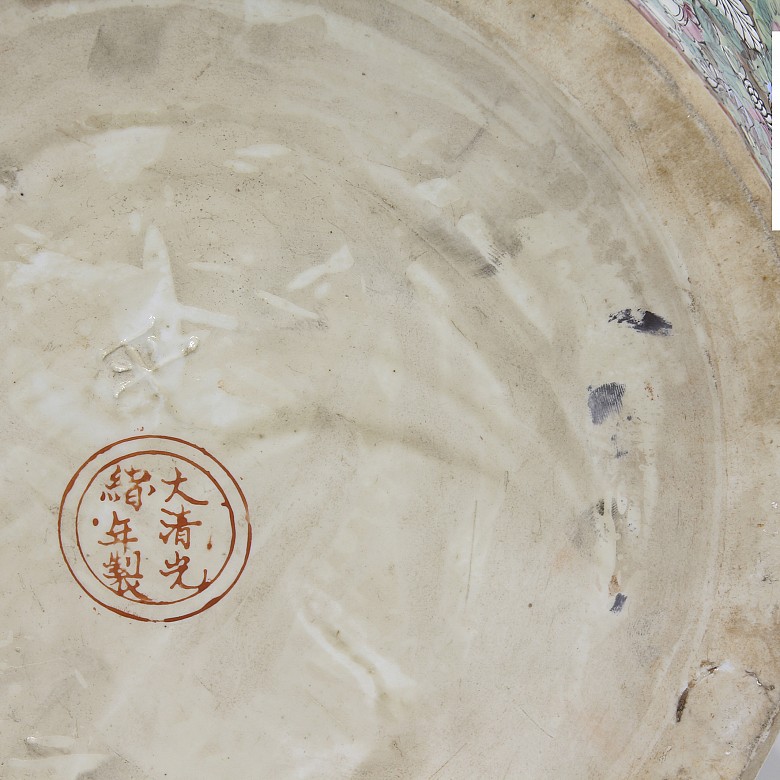 Pareja de jarrones de porcelana cantonesa, s.XX - 7