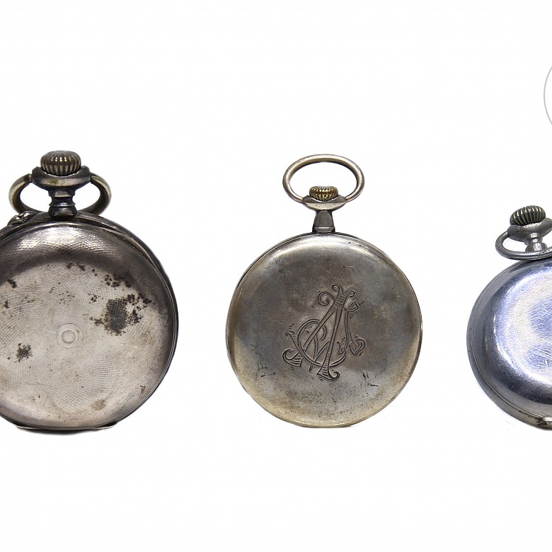 Lot of three pocket watches. - 4