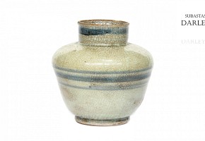 Chinese glazed stoneware vase, 20th century