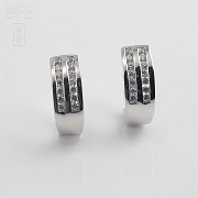 Sterling silver zirconia earrings, 925m / m - 3