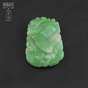 Colgante de jade verde