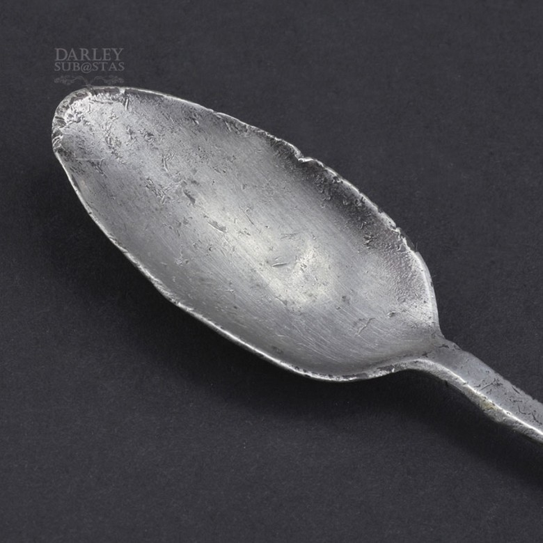 Old pewter spoon - 2