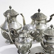 Silver tea set, 20th century
