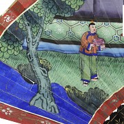 Abanico con país de papel pintado, China, s.XIX - 12