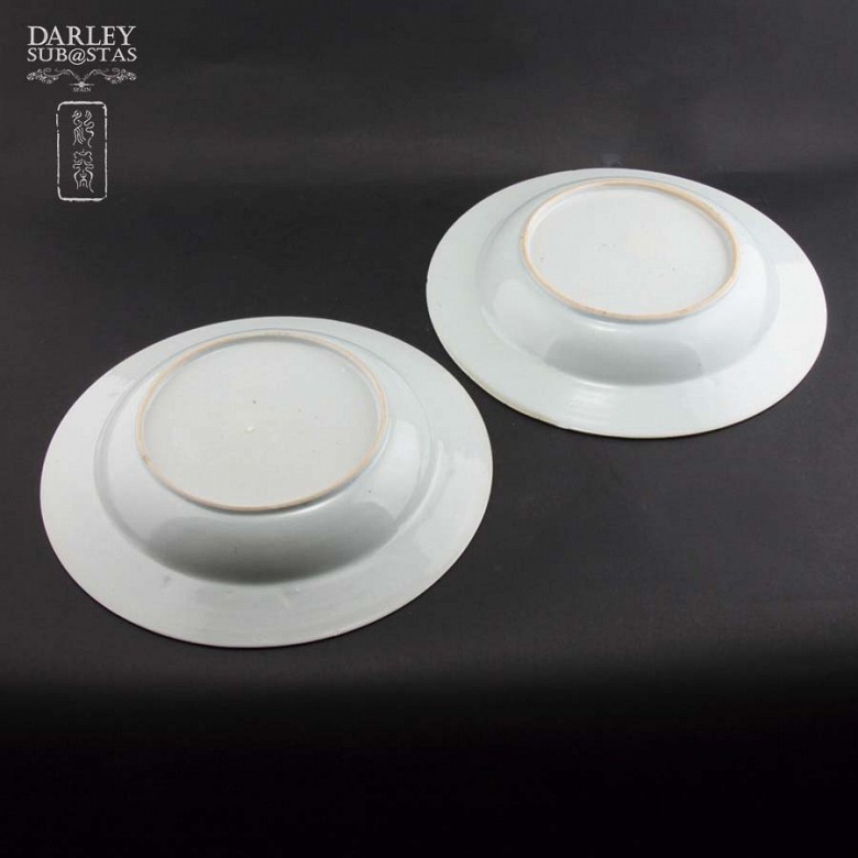 Pair of Chinese porcelain plates, S.XVIII - 1