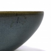 Cuenco de cerámica vidriada Junyao, estilo Song.