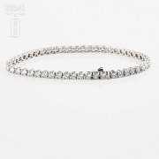 Bracelet in 18k white gold and diamonds 6.00cts - 1