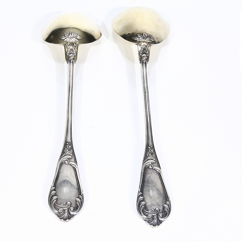 Two pieces of French silver, Henri Soufflot, 19th-20th century
