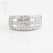 Fantástico anillo oro 18k y diamantes - 1