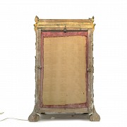 Hornacina en madera tallada y dorada, S.XIX
