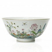 Large bowl with enameled decoration, Yongzheng mark