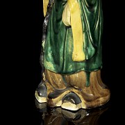 Glazed terracotta sage, Republic of China, 20th century.