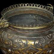 Censer of gilded metal, Asia, 19th century