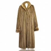 Light brown mink coat