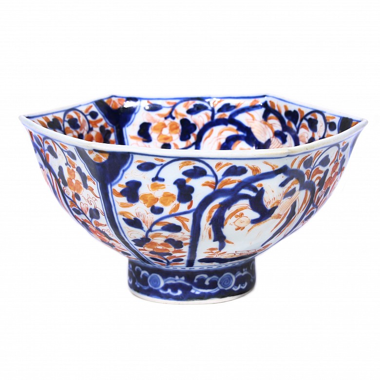 Imari porcelain bowl and plate, Japan - 1