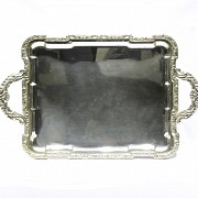 Silver tray, med.s.XX