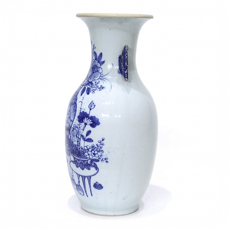 Ceramic vase with openwork ears, 19th century - 20th century - 1