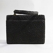 Dark brown leather handbag. - 4