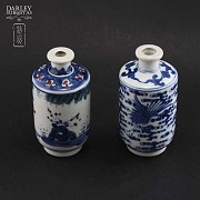 Pareja de jarrones de porcelana china, S.XIX - 1