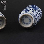 Pareja de jarrones de porcelana china, S.XIX - 3