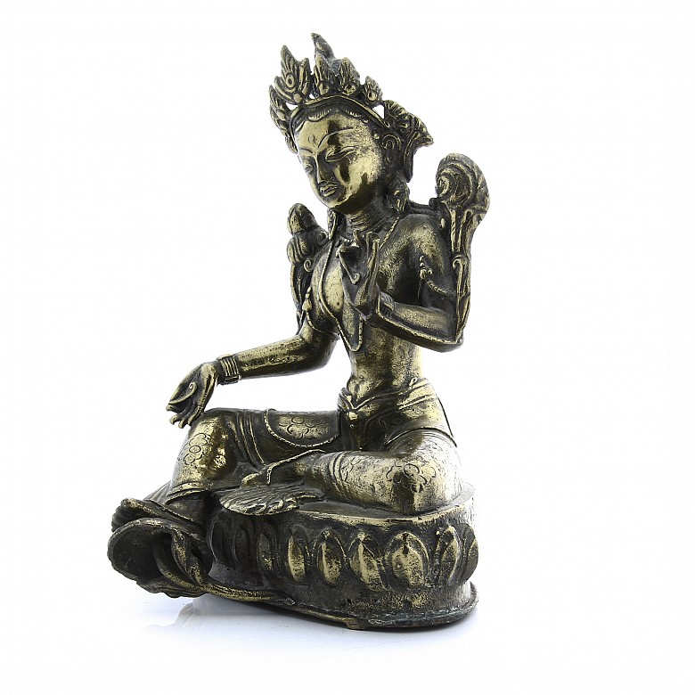 Buda de bronce, China, s.XX