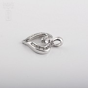 Pendant with 0.25cts Diamond White Gold - 2