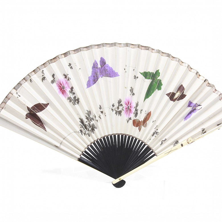 Pair of Chinese fans, early 20th century - 2