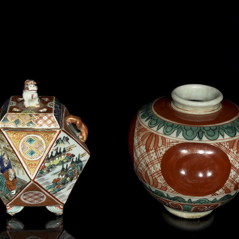 Lote de porcelana esmaltada, Asia, S.XX - 3