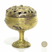 Censer of gilded bronze, 20th Century