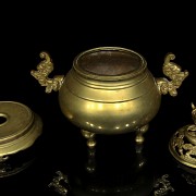 Qilin bronze censer