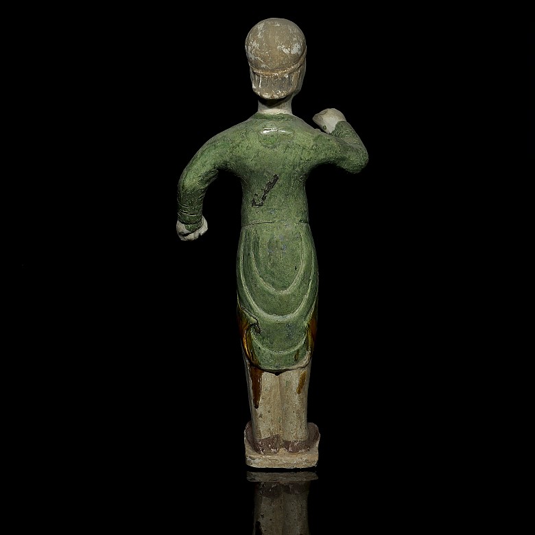 Sancai 'stable boy' ceramic figure, Tang dynasty (618 - 906)