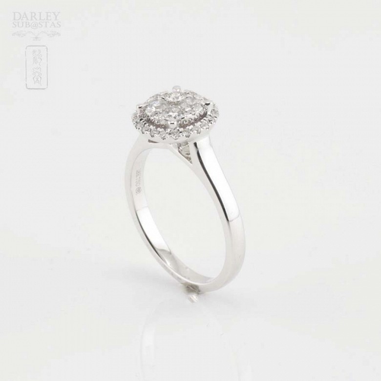 Precioso anillo oro 18k y diamantes - 1