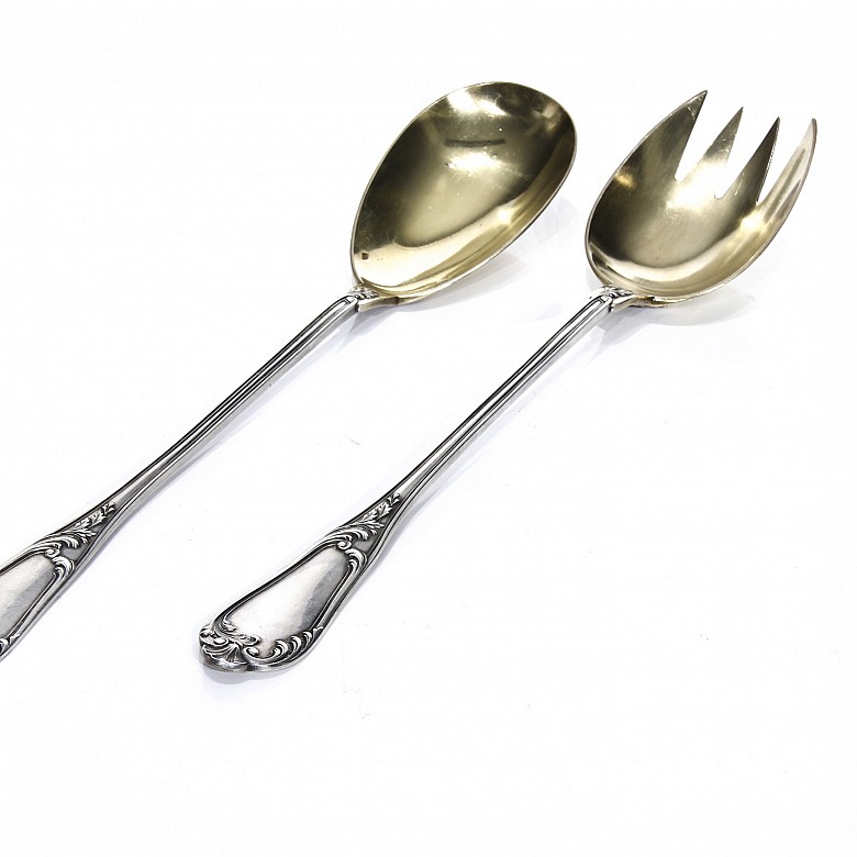 Two pieces of French silver, Henri Soufflot, 19th-20th century