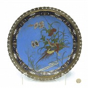 Metal plate with enamel, 20th century