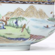 Cantonese porcelain bowl, 20th century - 3