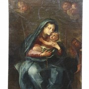 Escuela española. s.XIX “La Virgen con el niño”