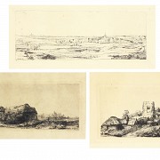 Lote de dos grabados según Albrecht Dürer (1471-1528), 1949-1951.