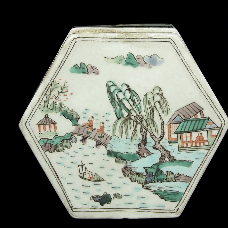 Cajas de porcelana esmaltada, China, S.XX