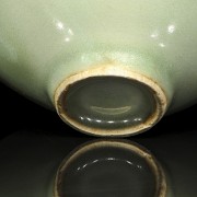 Bowl de cerámica verde celadón, estilo Song