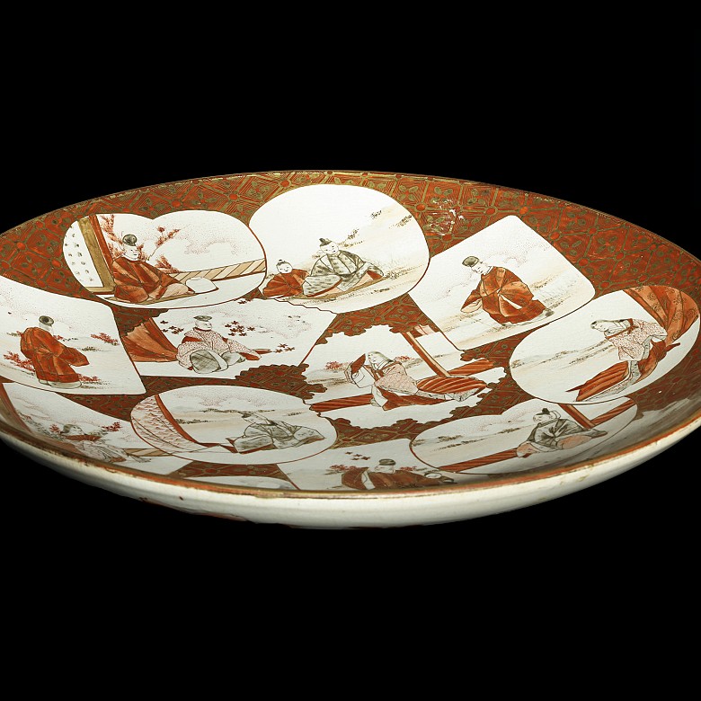Plato de porcelana Kutani, Japón, periodo Meiji (1890 - 1920) - 5