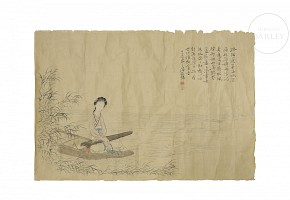 Painting with signature Pan Chun Yung (1852-1921) 