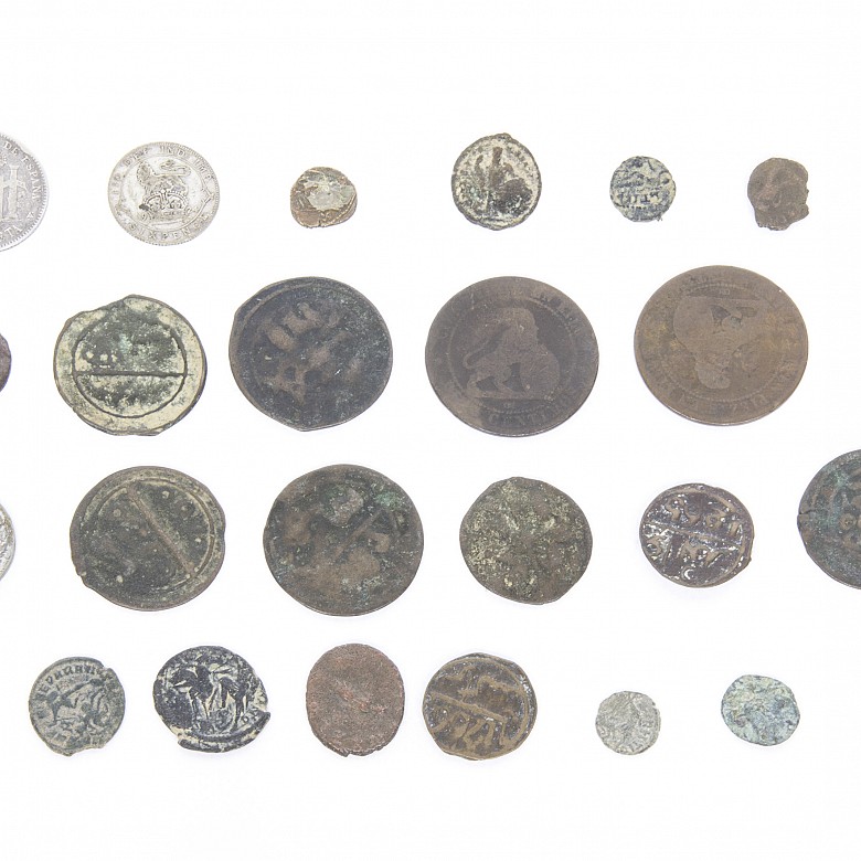 Lot of 27 ancient coins, Israel.